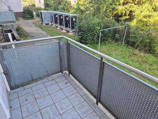 Balkon mit Gartenblick