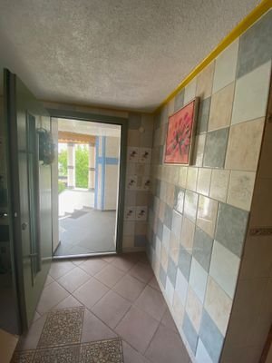 Veranda; Haustür