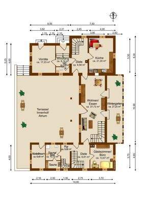 Erdgeschoss Grundriss