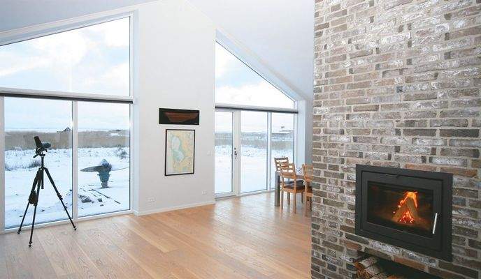 Wohnen mit Kathedralendecke