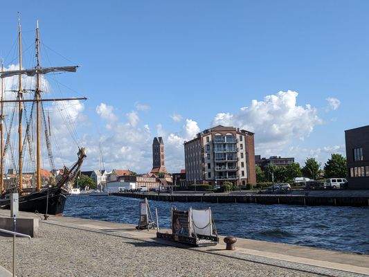 Hafenblick zur Stadt Wismar