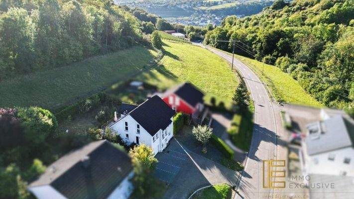 Luftbildaufnahme Weitsicht nach Luxembourg