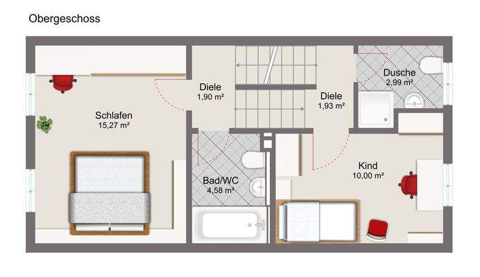 Grundriss Obergeschoss