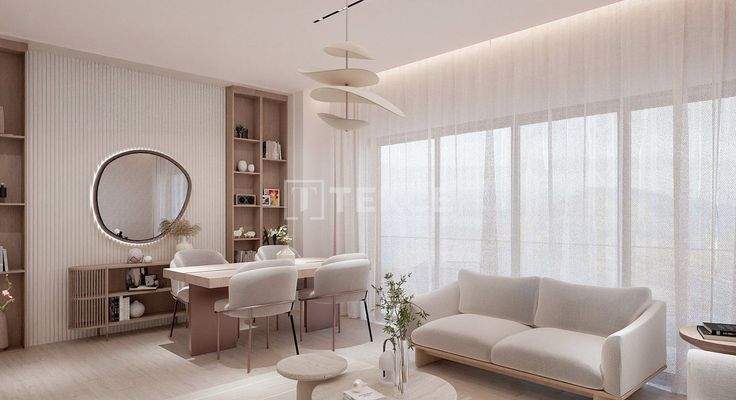 Panoramic Views Apartments in a Complex with a Pool in İzmir