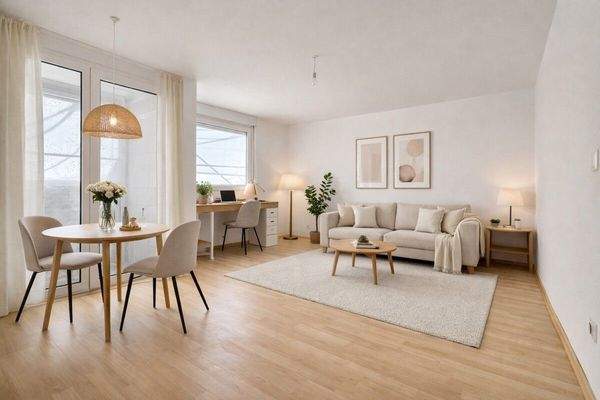 Wohnzimmer digital Eingerichtet