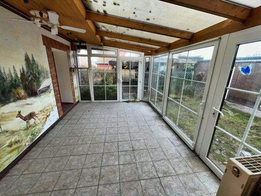 Der Wintergarten bietet ein ganzjähriges Wohngefühl wie im Freien