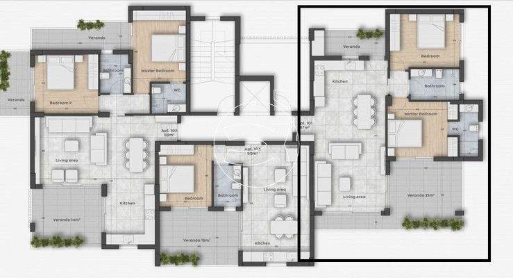 Atemberaubende Wohnung