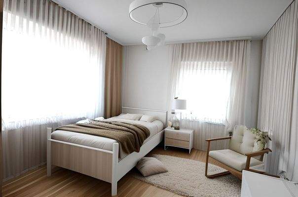 Illustriertes Schlafzimmer