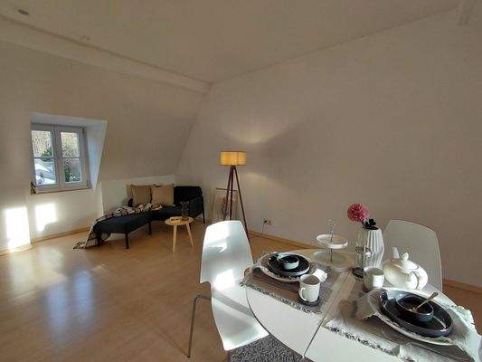 Blick in den Wohnbereich