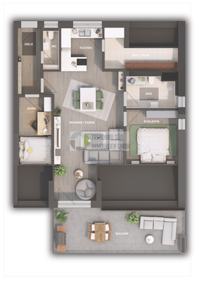 Färberbrühl, Mietingen_Visualisierung_MFH_HAUS 1 WHG 11