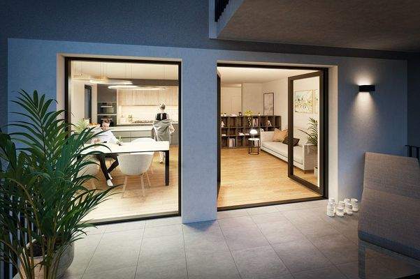 Ausschnitt Terrasse zum Wohnen