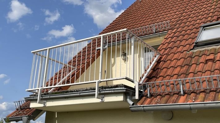 Blick auf den West-Balkon