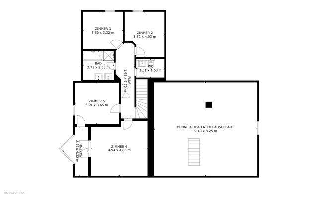 Grundriss Dachgeschoss