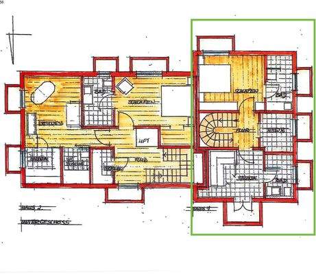 Untergeschoss (Grundriss nicht maßstabsgerecht)