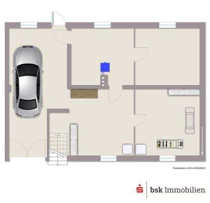 Grundriss Kellergeschoss mit Garage