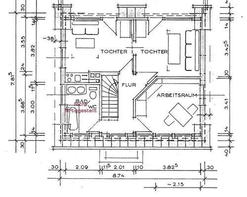 Grundriss 1. Obergeschoss