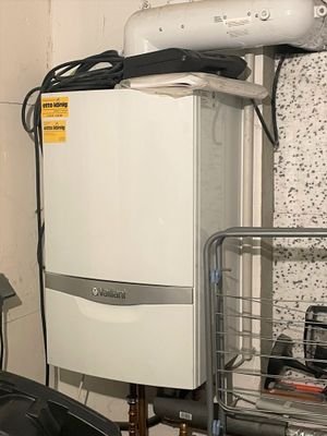 Moderne Heiztherme 