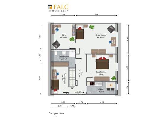 Grundriss Dachgeschoss