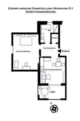 Grundriss Wohnung 5.1