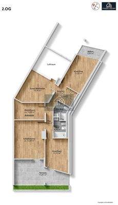 Grundriss unmöbliert