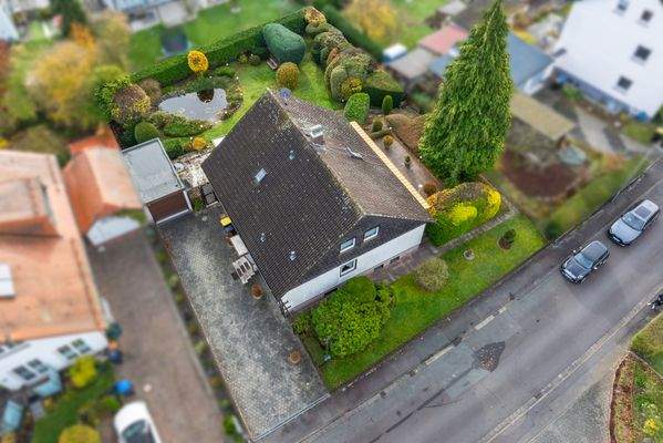 Draufsicht Hof und Garten