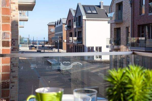 Blick in Richtung Ostsee mit Erlebnisbrücke