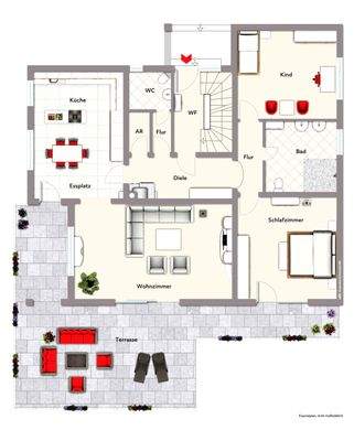 Exposeplan Erdgeschoss