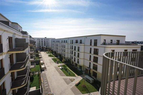 Blick auf das Quartier