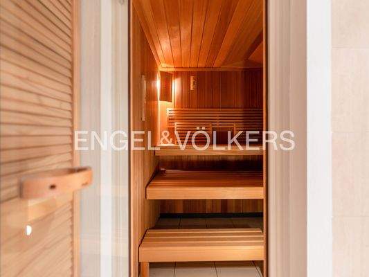 Sauna im Gartengeschoss