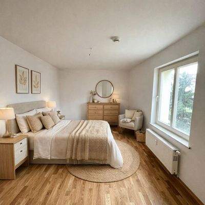 Schlafzimmer KI-generiert