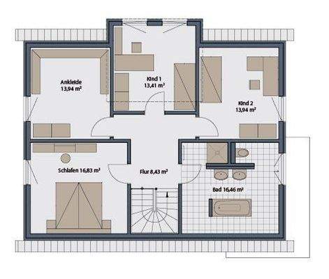 Grundriss Obergeschoss