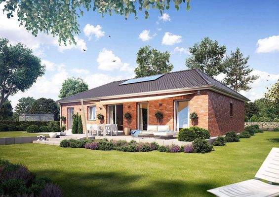 Haus in Klinkeroptil mit überdachter Terrasse