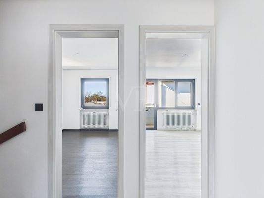 Blick zu den Kinderzimmern 