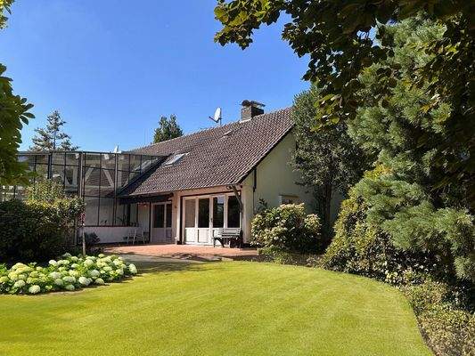 Betriebsleiterwohnhaus Gartenansicht