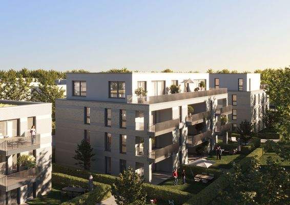 Haus 2 Perspektive Rückansicht Eschenark