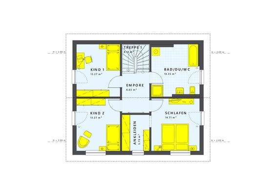 Cleveres Familienhaus-Layout