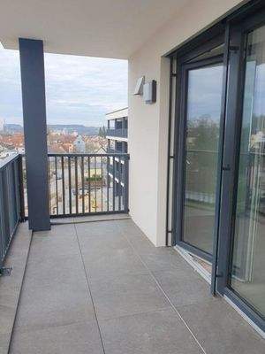 auf dem Süd-West-Balkon