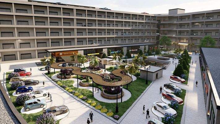 Shops in a High-Traffic Location Near Antalya Airport in Aksu