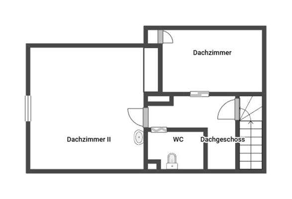 Grundriss Skizze Dachboden