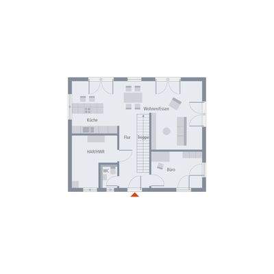 Erdgeschoos Grundriss ( Muster) 