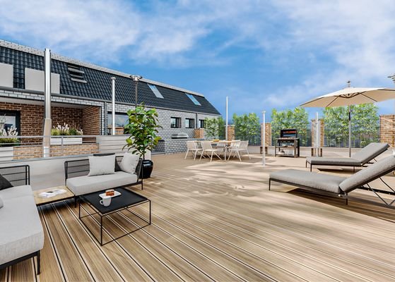 Dachterrasse (Virtuelles Staging)