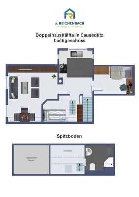 Grundriss Dachgeschoss und Spitzboden