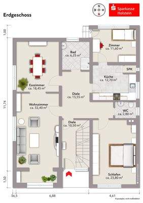 Grundriss Erdgeschoss