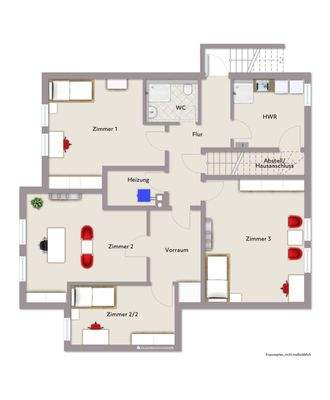 Grundriss UG - Variante Wohnen