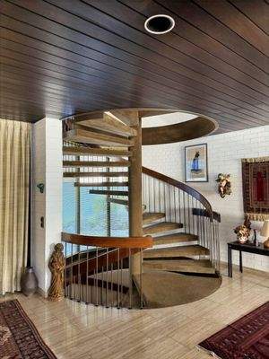 Stilvolle Wendeltreppe