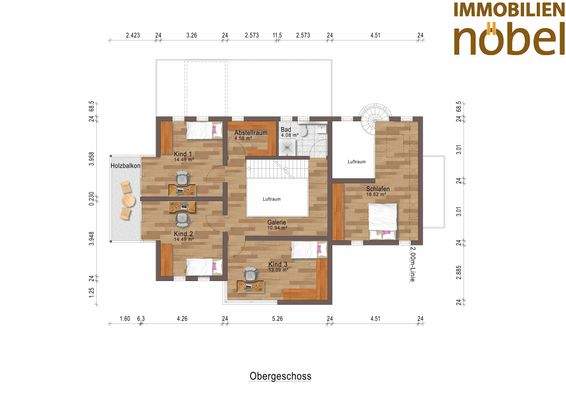 Grundriss Obergeschoss