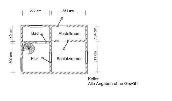 Grundriss Keller