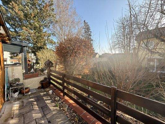 Terrasse vom Wintergarten zu begehen