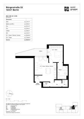 Grundriss WE22 Eigentum Berlin-Neukölln