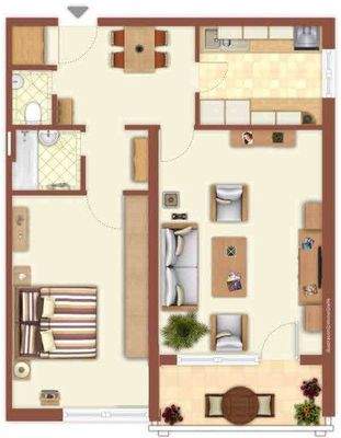 Grundrissillustration